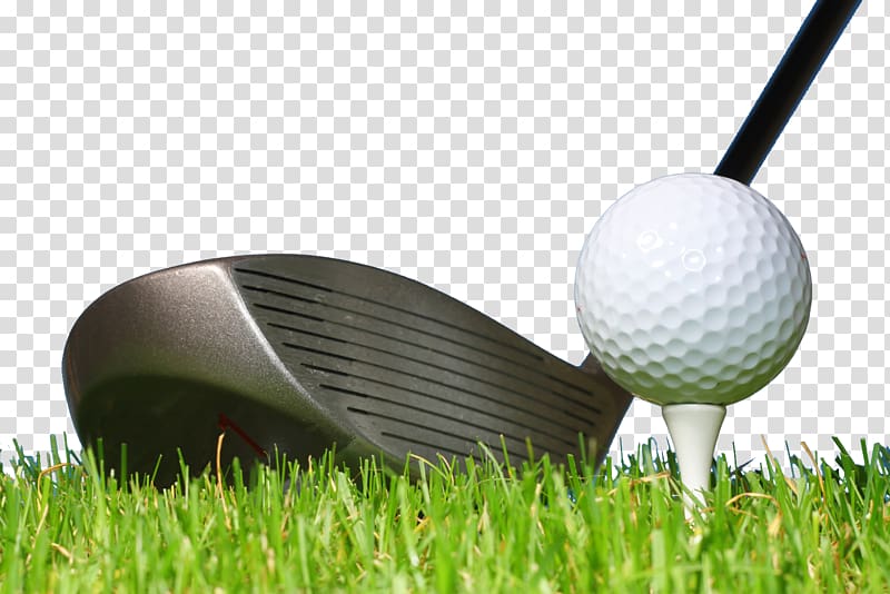 black golf club and ball illustration, Golf ball Golf club Tee Wood, Golf balls and golf clubs transparent background PNG clipart