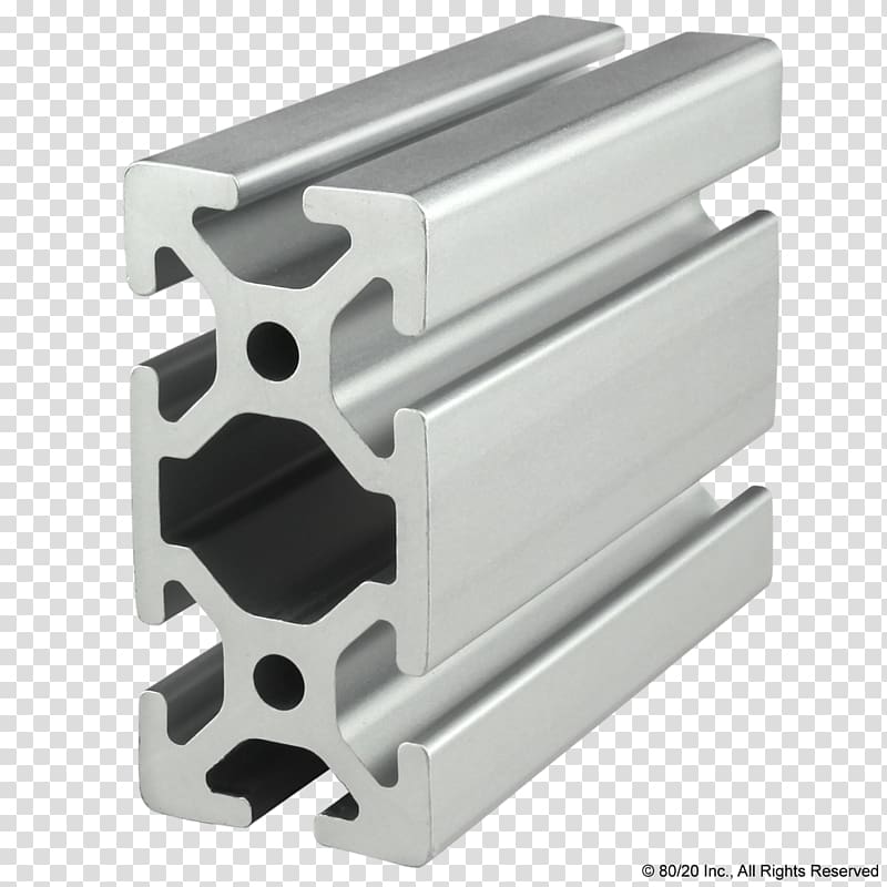 80/20 T-slot nut Extrusion Aluminium T-nut, aluminum profile transparent background PNG clipart