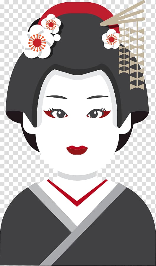 Culture of Japan Icon, Cartoon Japanese woman transparent background PNG clipart