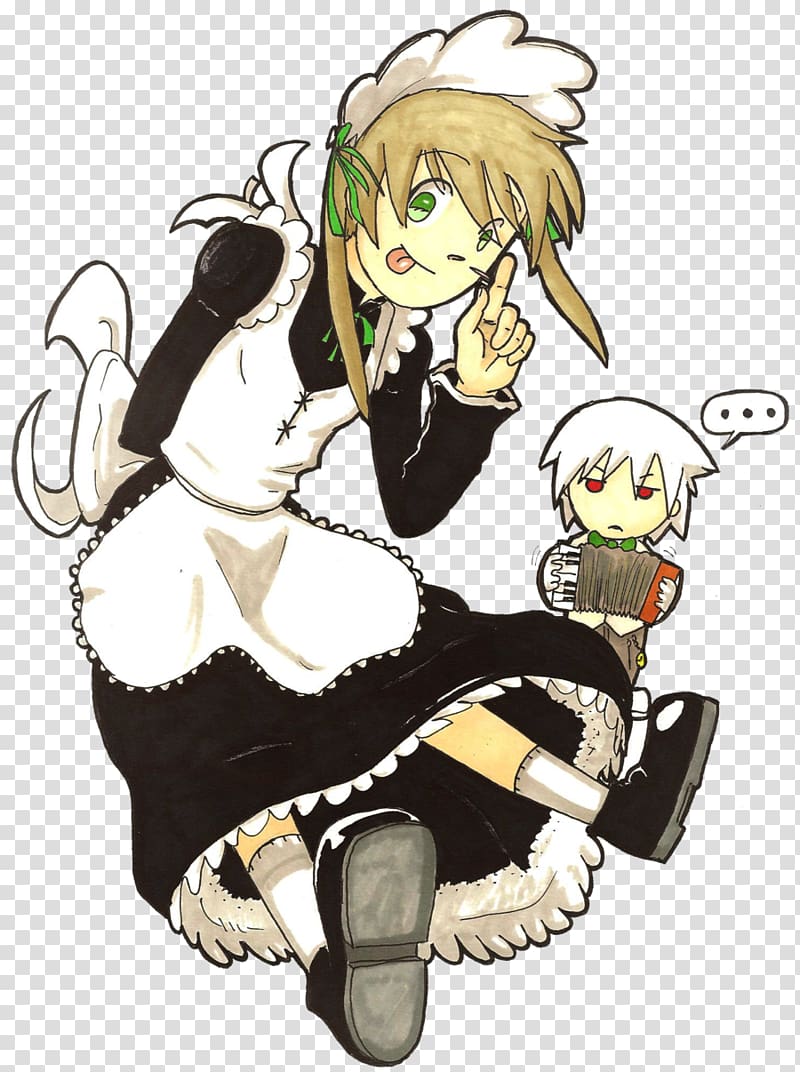 Maka Albarn Maid Anime Soul Eater Character, maid transparent background PNG clipart