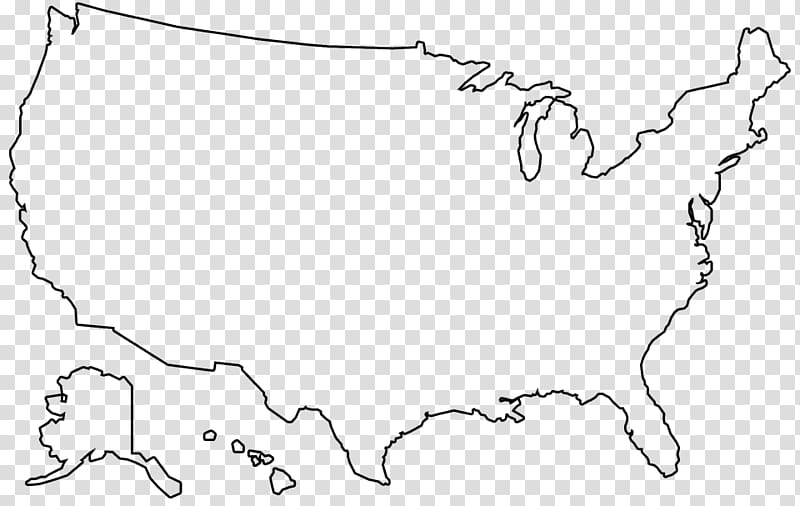 United States Blank Map About Us Transparent Background Png