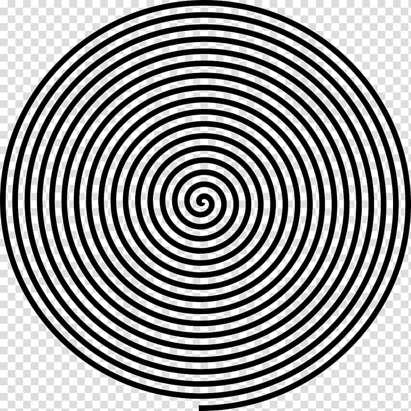 Logo Op art Impossible object, spiral pattern transparent background PNG clipart