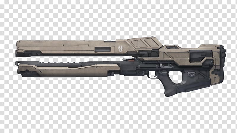 Halo 5: Guardians Halo 4 Railgun Firearm Weapon, assault rifle transparent background PNG clipart