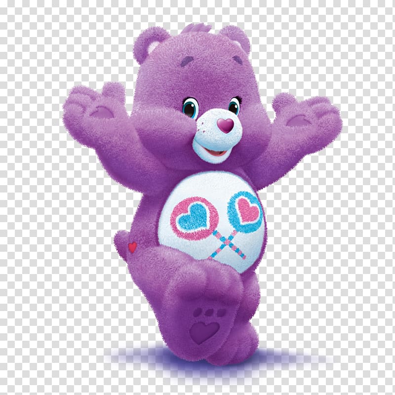 purple CareBear plush toy, Care Bears Stuffed Animals & Cuddly Toys Teddy bear, bear transparent background PNG clipart