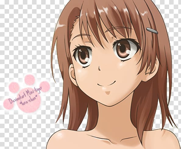 Eye Black hair Brown hair Cheek, misaka mikoto transparent background PNG clipart