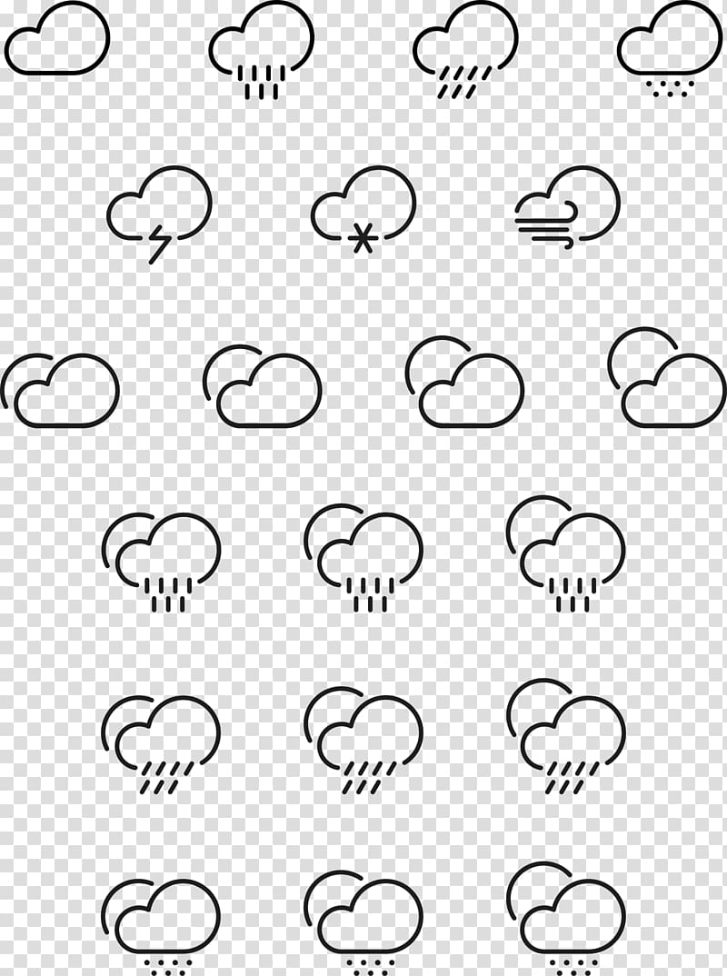 Weather Icon design Icon, Weather forecast icon transparent background PNG clipart