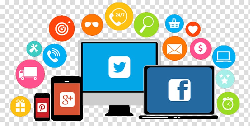 black laptop illustration, Social media marketing Management Social-Media-Manager, Social Media Marketing transparent background PNG clipart