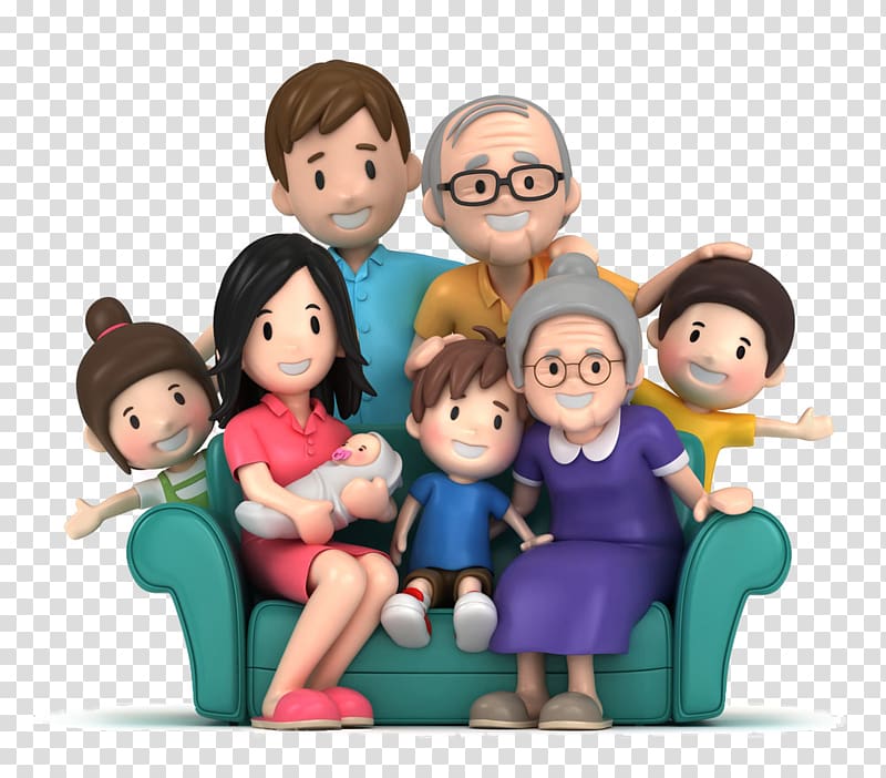 family illustration, Family , Cartoon family portrait transparent background PNG clipart