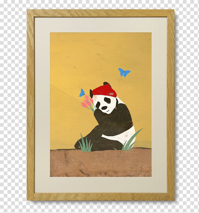 Illustrator Painting Royal College of Art, glasses panda printing transparent background PNG clipart