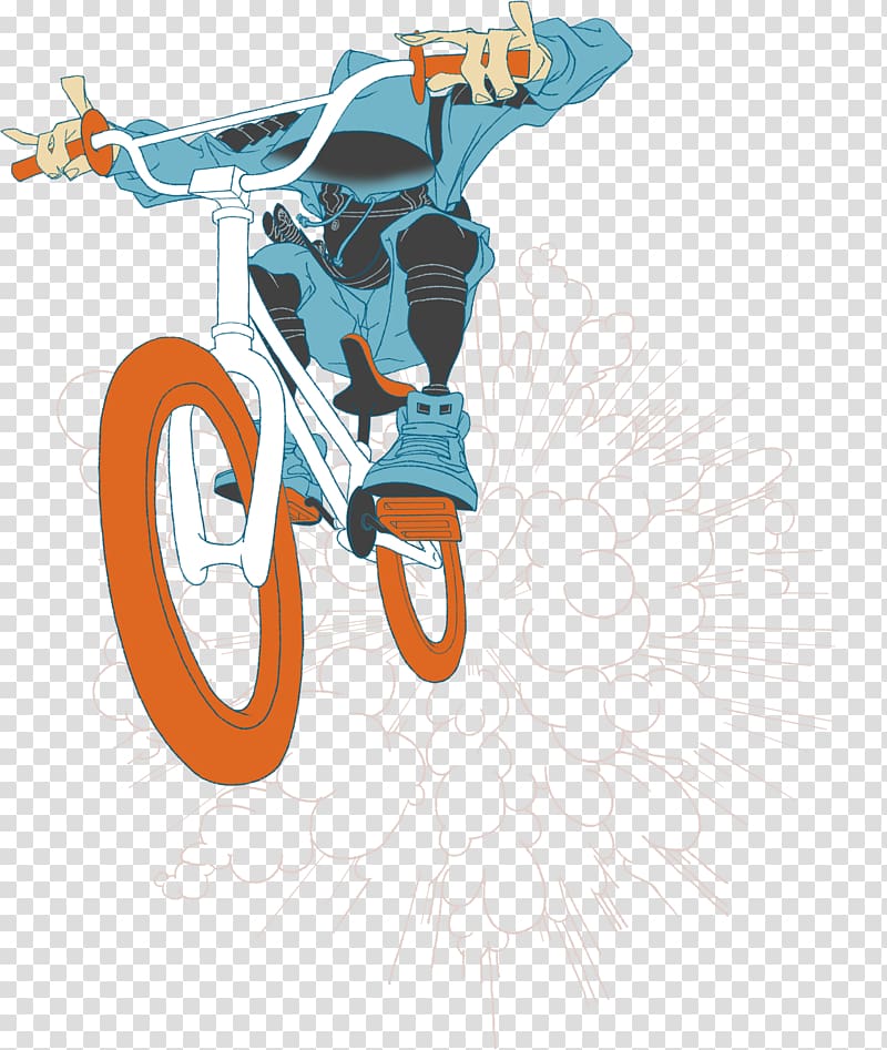 Bushi BMX bike Illustration, Samurai transparent background PNG clipart