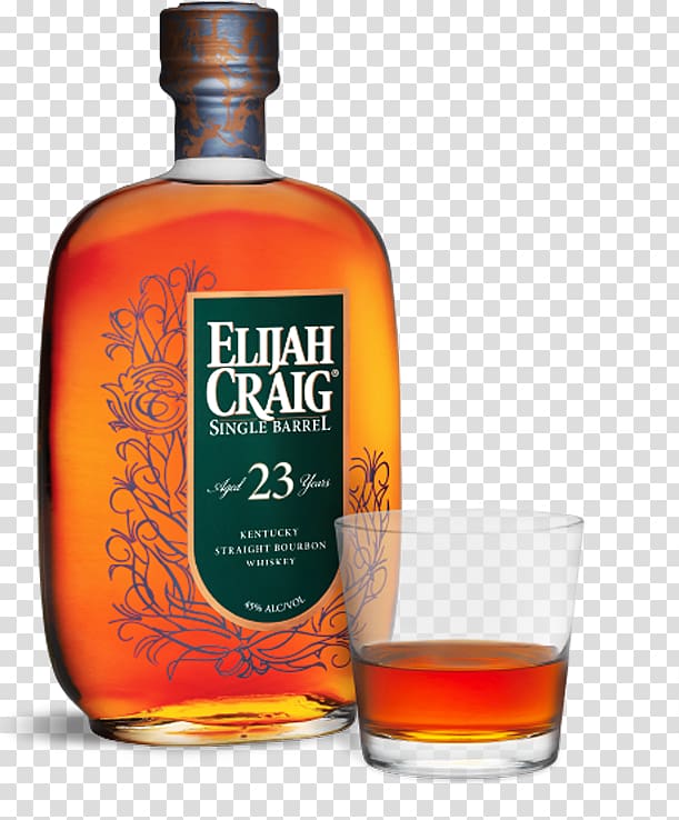 Bourbon whiskey Liqueur Elijah Craig Cask strength, larger than whiskey barrel transparent background PNG clipart