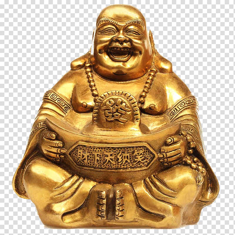 Tian Tan Buddha China Maitreya Buddharupa Statue, Laughing Buddha copper ornaments transparent background PNG clipart