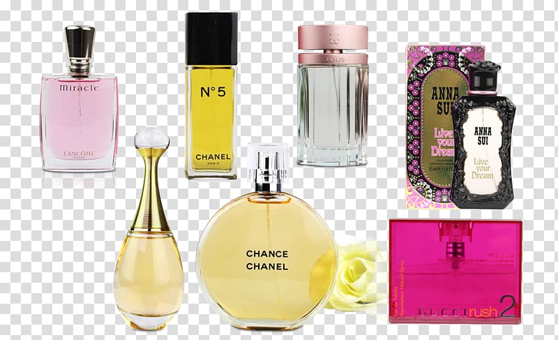 assorted-color perfume bottles, Perfume Cosmetics , perfume transparent background PNG clipart