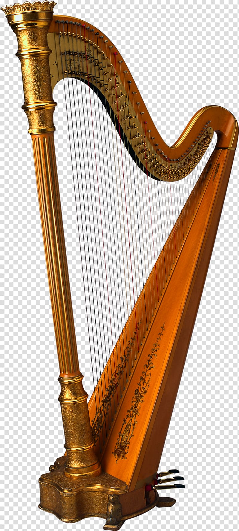 Musical instrument String instrument Harp Piano, Harp transparent background PNG clipart