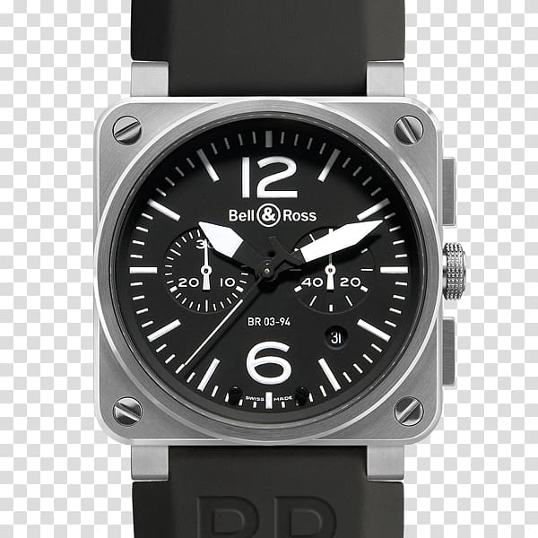 Chronograph Bell & Ross, Inc. Watch Retail, watch transparent background PNG clipart