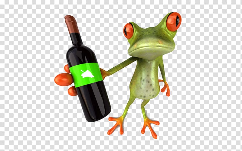 Wine glass Frog , crazy transparent background PNG clipart