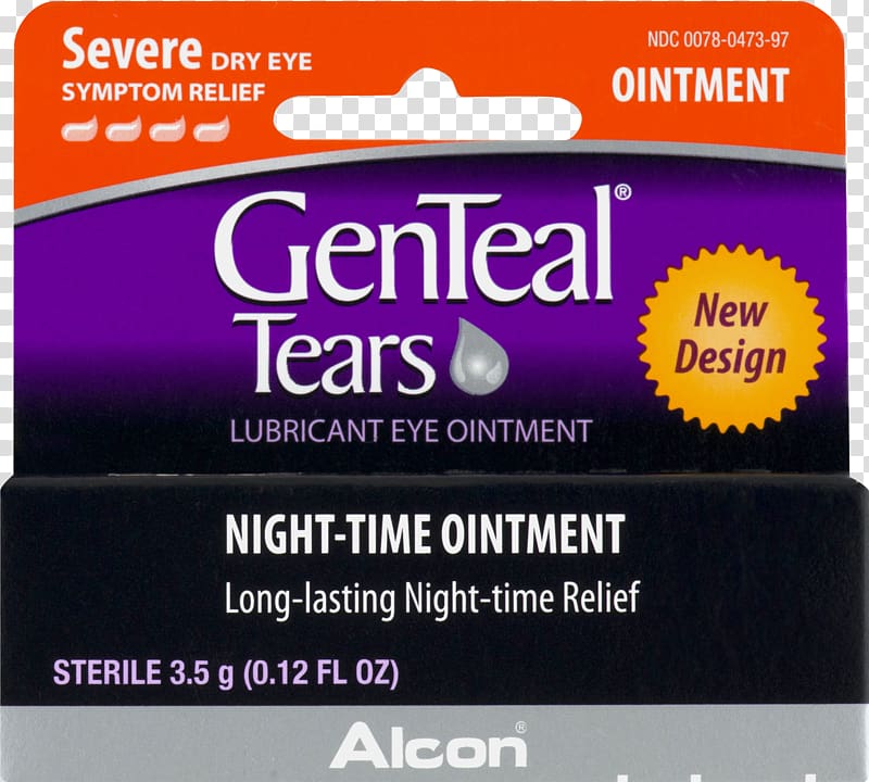 Dry eye syndrome GenTeal PM Lubricant Eye Ointment GenTeal Tears Moderate Liquid Drops Topical medication Eye Drops & Lubricants, Eye transparent background PNG clipart