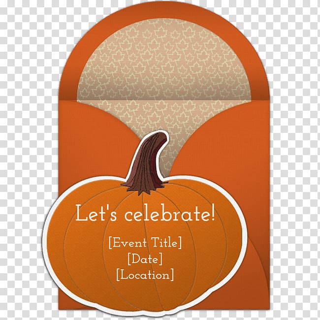 Party Halloween Thanksgiving Pumpkin Baby shower, party invitations transparent background PNG clipart