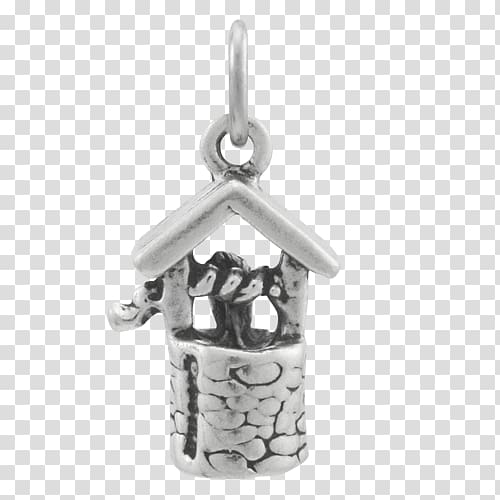 Charms & Pendants Sterling silver Wishing well Luck, silver transparent background PNG clipart