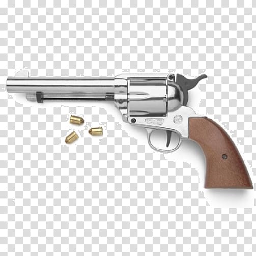 American frontier Blank Firearm Revolver Colt Single Action Army, weapon transparent background PNG clipart