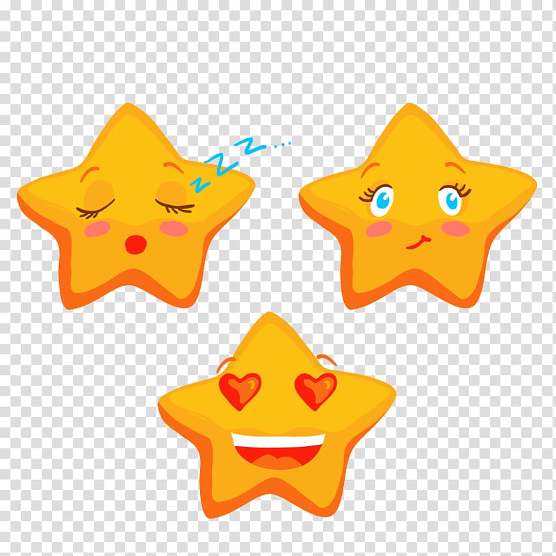 Smiley Emoticon , Hand-painted face Little Star transparent background PNG clipart