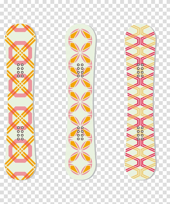 Skiing Skiboarding Winter sport Winter Olympic Games, Geometric patterns Snowboard transparent background PNG clipart
