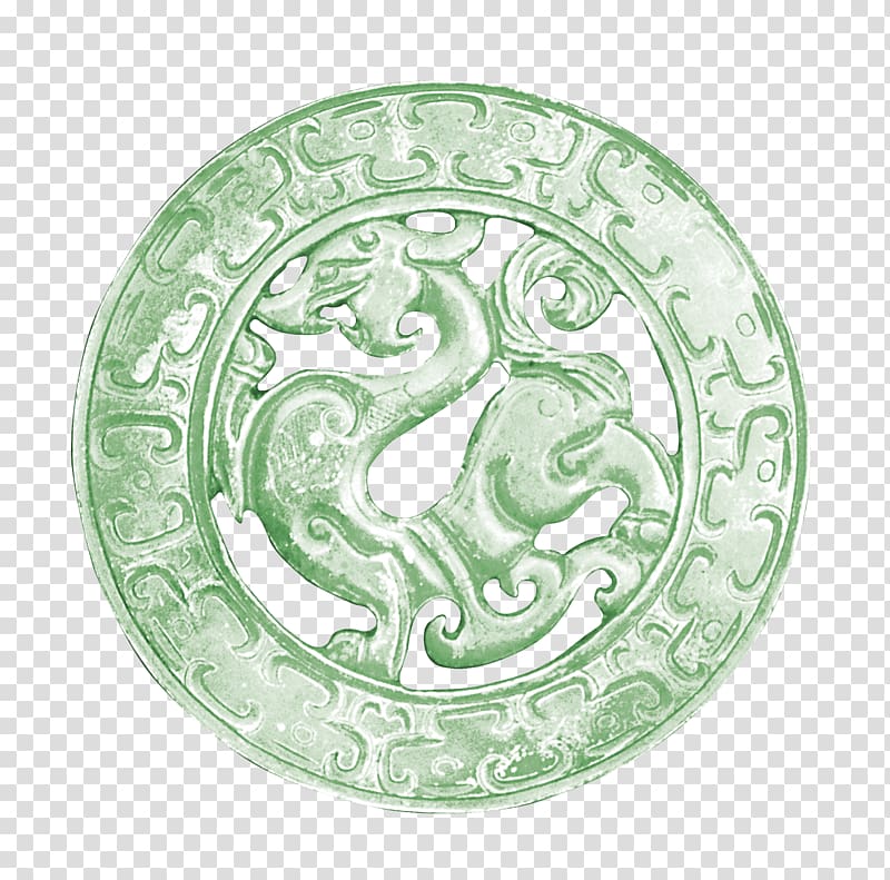Emperor of China Hongshan culture Chinese jade, Chinese dragon-shaped jade transparent background PNG clipart