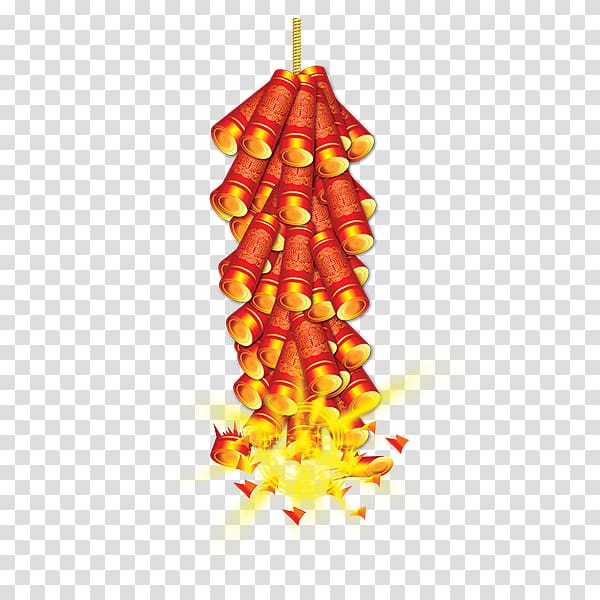 red and gold firecrackers illustration, Firecracker Chinese New Year Lunar New Year New Years Day, New Year Lantern Chinese New Year firecrackers transparent background PNG clipart