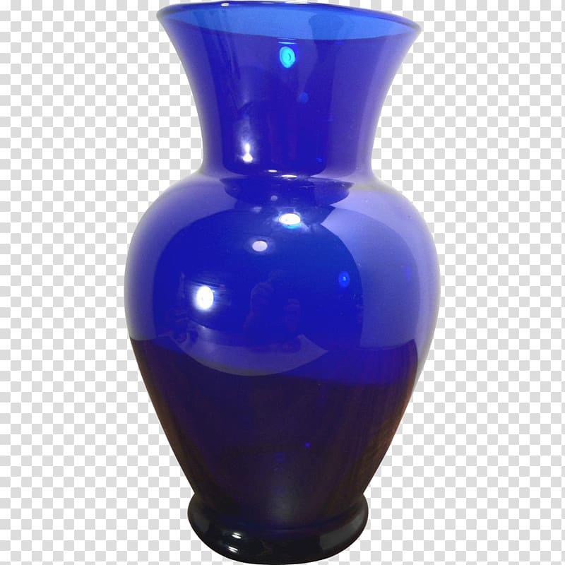 Vase Glass Cobalt blue, vase transparent background PNG clipart