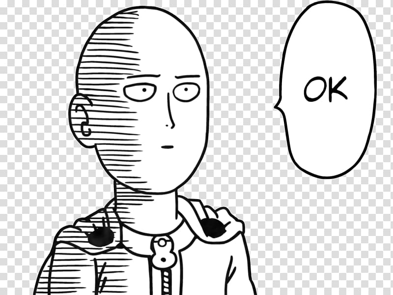 Saitama cartoon , One Punch Man, Saitama Ok transparent background PNG