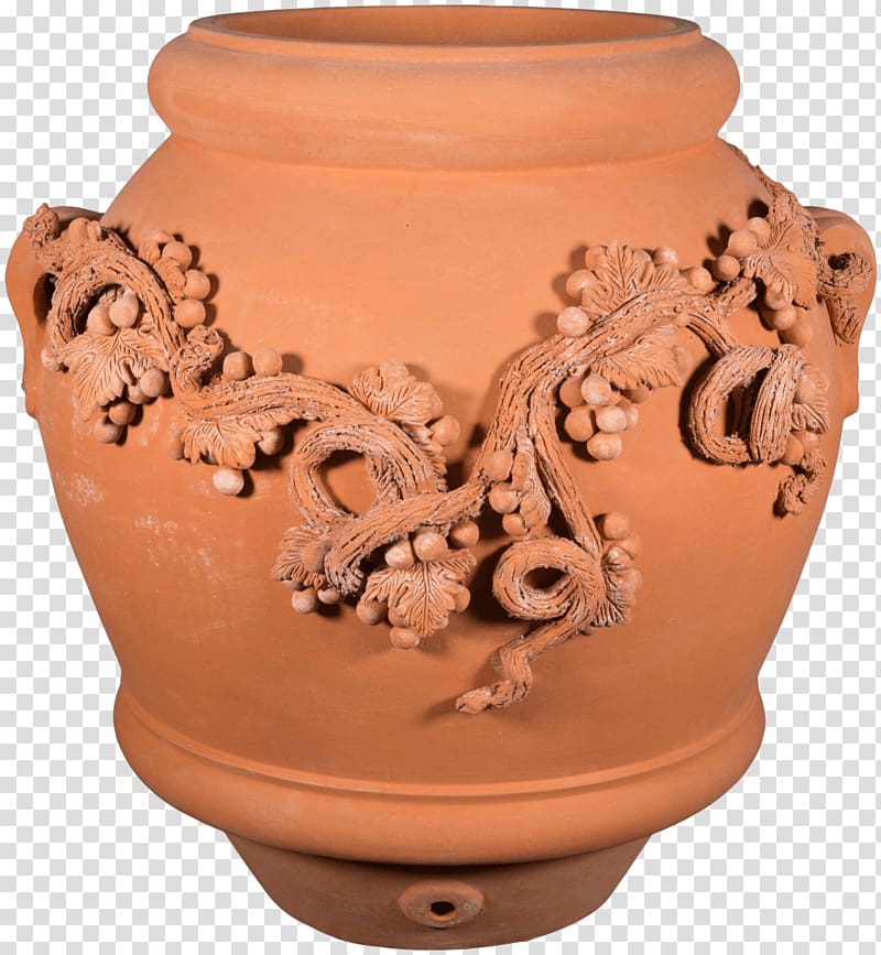 Terracotta Ceramic Vase Pottery Flowerpot, tuscan olive jars transparent background PNG clipart