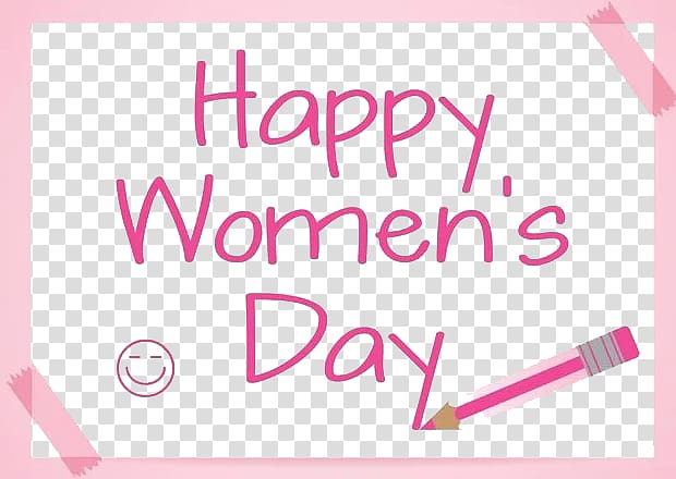 International Womens Day Graphic design, March 8 Women\'s Day Happy Sketchpad Pencil transparent background PNG clipart