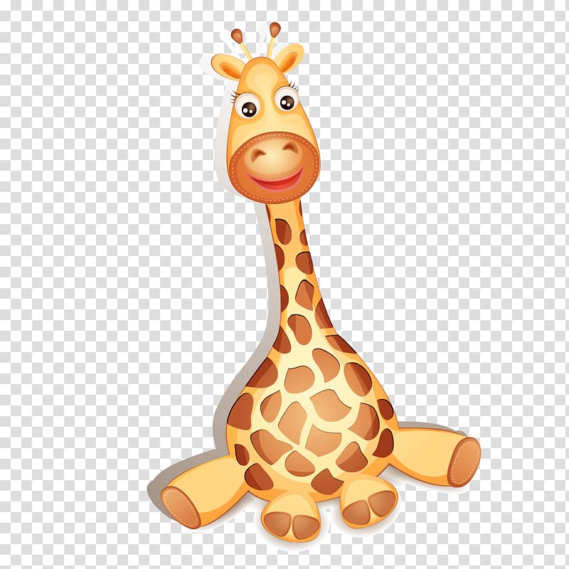 Child Illustration, Cartoon Giraffe transparent background PNG clipart