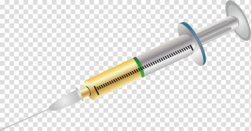 syringe with liquid , Injection Medical device Syringe Influenza vaccine, syringe transparent background PNG clipart