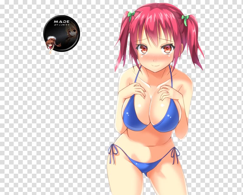 Anime Bikini Ecchi Girl Manga anime girl transparent background