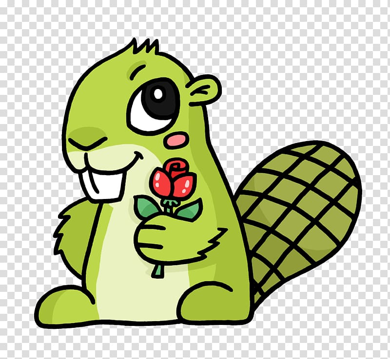 green squirrel , Flower Adsy transparent background PNG clipart