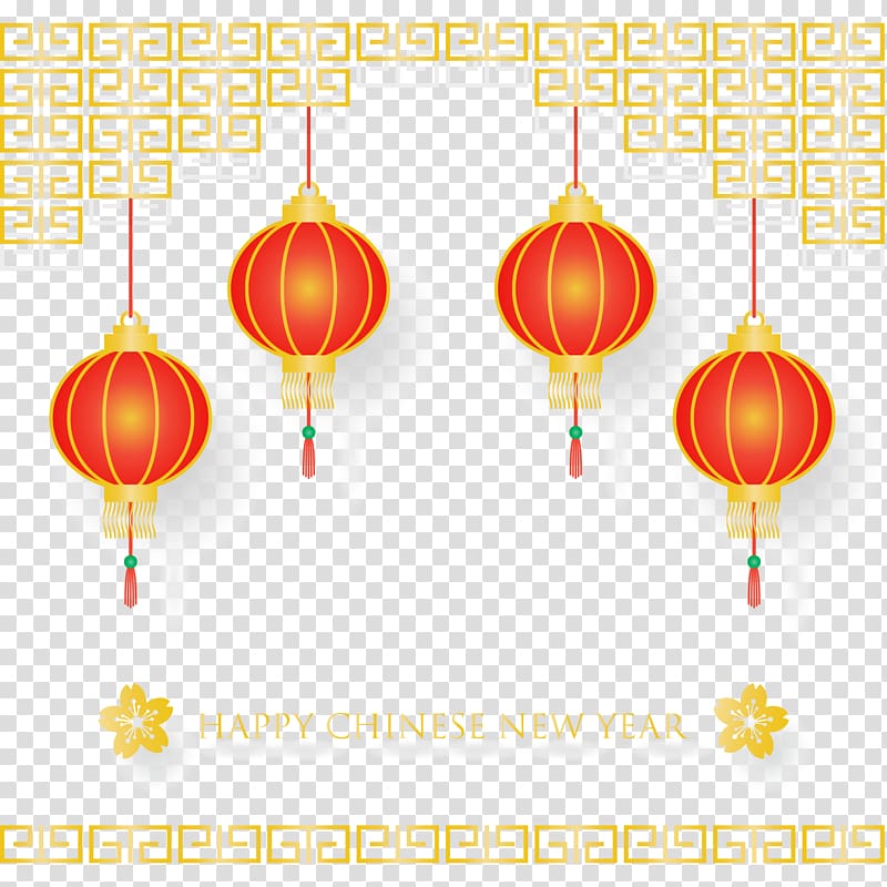 Happy Chinese New Year signage, New York Chinese New Year, Chinese New Year decoration transparent background PNG clipart