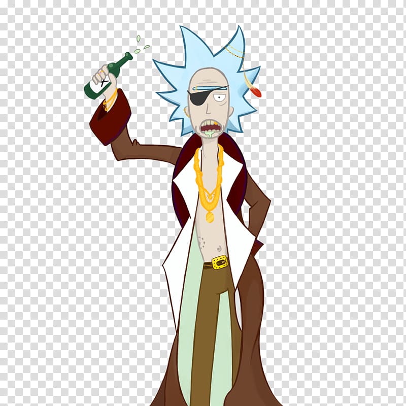 Rick Sanchez Morty Smith Piracy Fan art, Rick Genest transparent background PNG clipart