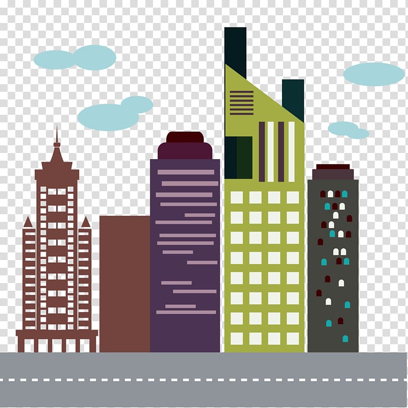 city buildings illustration, Flatiron Building Skyline High-rise building, city building transparent background PNG clipart