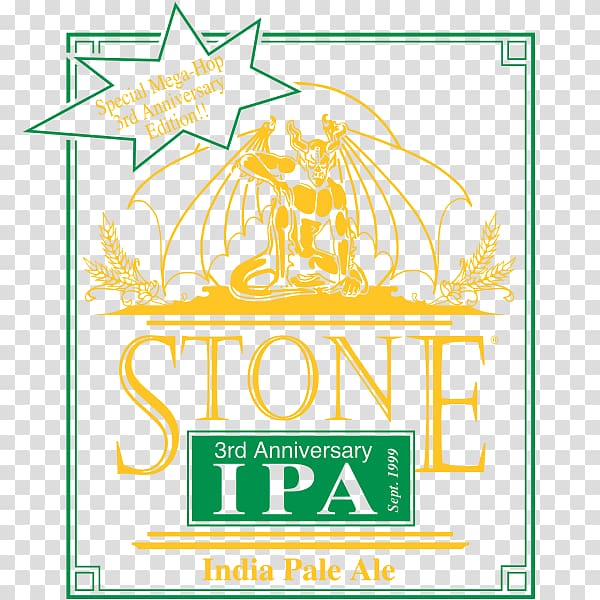 Logo Stone Brewing Co. Brand Coasters, 3rd anniversary transparent background PNG clipart