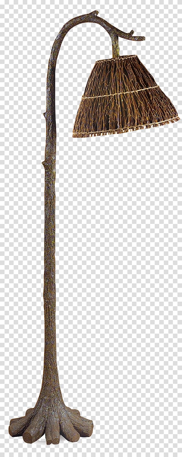 Wood flooring Twig Lighting Log cabin, lamp stand transparent background PNG clipart