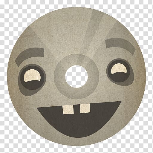 gray smiling emoji, hardware, Cd transparent background PNG clipart