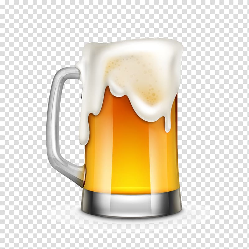 beer mug , Beer Cartoon Illustration, Cartoon realistic beer transparent background PNG clipart