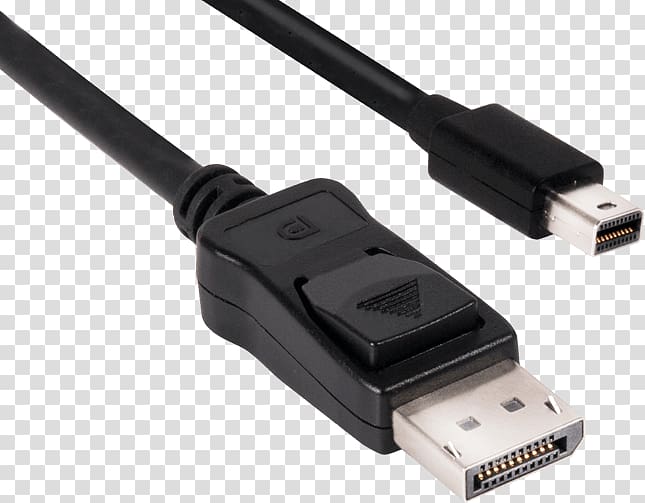Mini DisplayPort club3D DisplayPort Cable 2 m Black Club 3D CAC-1115 MiniDisplayPort to DisplayPort 1.4 HBR3 Cable M/M Electrical cable, iphone 7 reviews far transparent background PNG clipart
