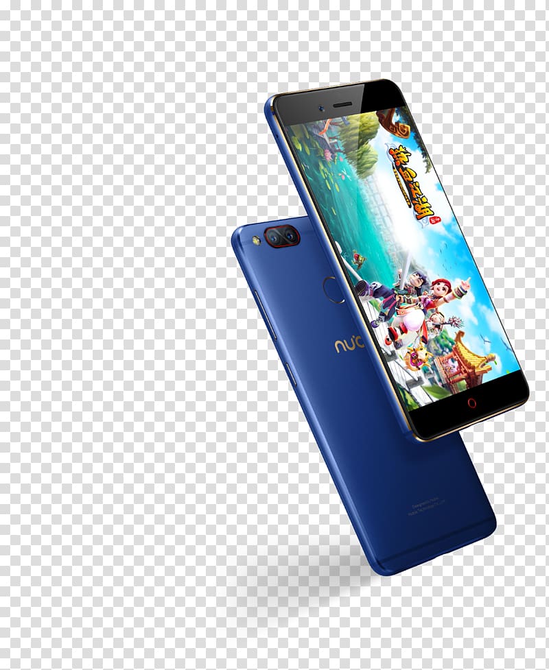 Smartphone Feature phone Telephone Nubia Z17 Mini 128GB Blue, smartphone transparent background PNG clipart