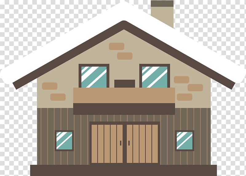 Snow Euclidean , Vintage house in winter material transparent background PNG clipart