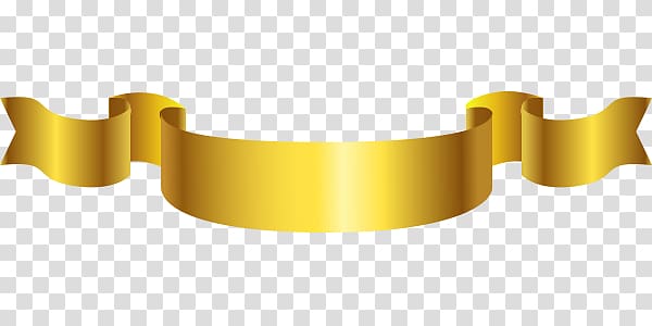 floating golden ribbon transparent background PNG clipart