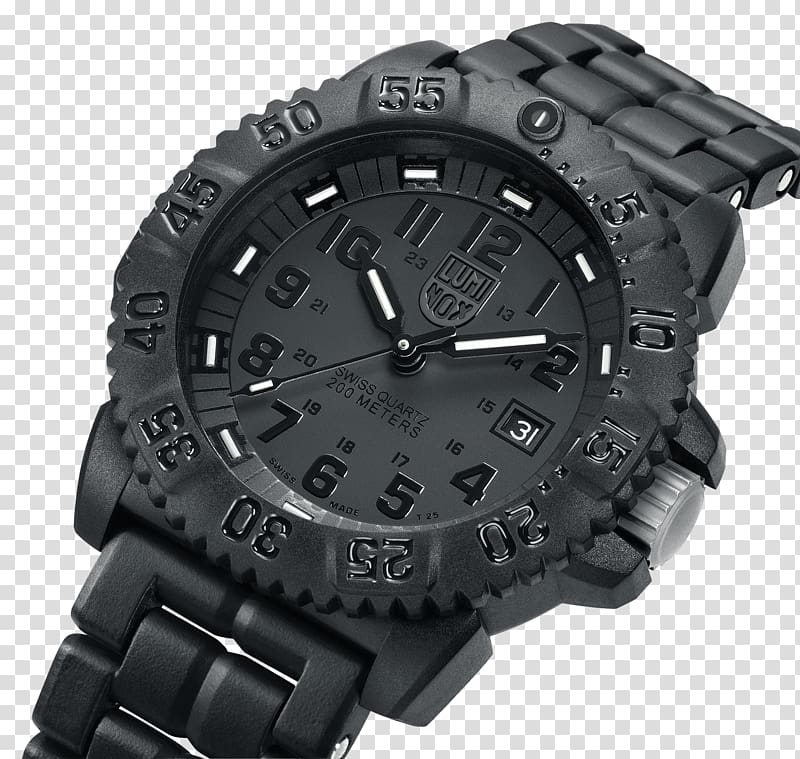 Luminox Navy Seal Colormark 3050 Series United States Navy SEALs Watch Chronograph, Navy Seal transparent background PNG clipart
