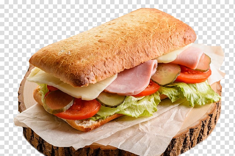 Ciabatta Ham and cheese sandwich Breakfast sandwich Submarine sandwich Panini, croissant transparent background PNG clipart