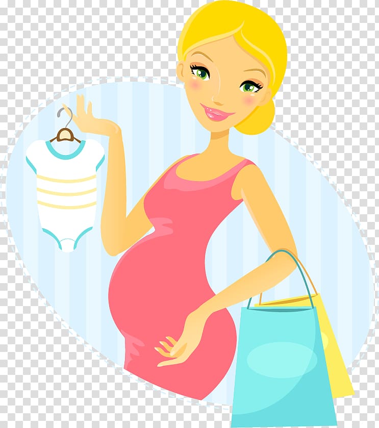 Pregnancy Woman u5b55u5987 Cartoon, Cartoon pregnant women material transparent background PNG clipart
